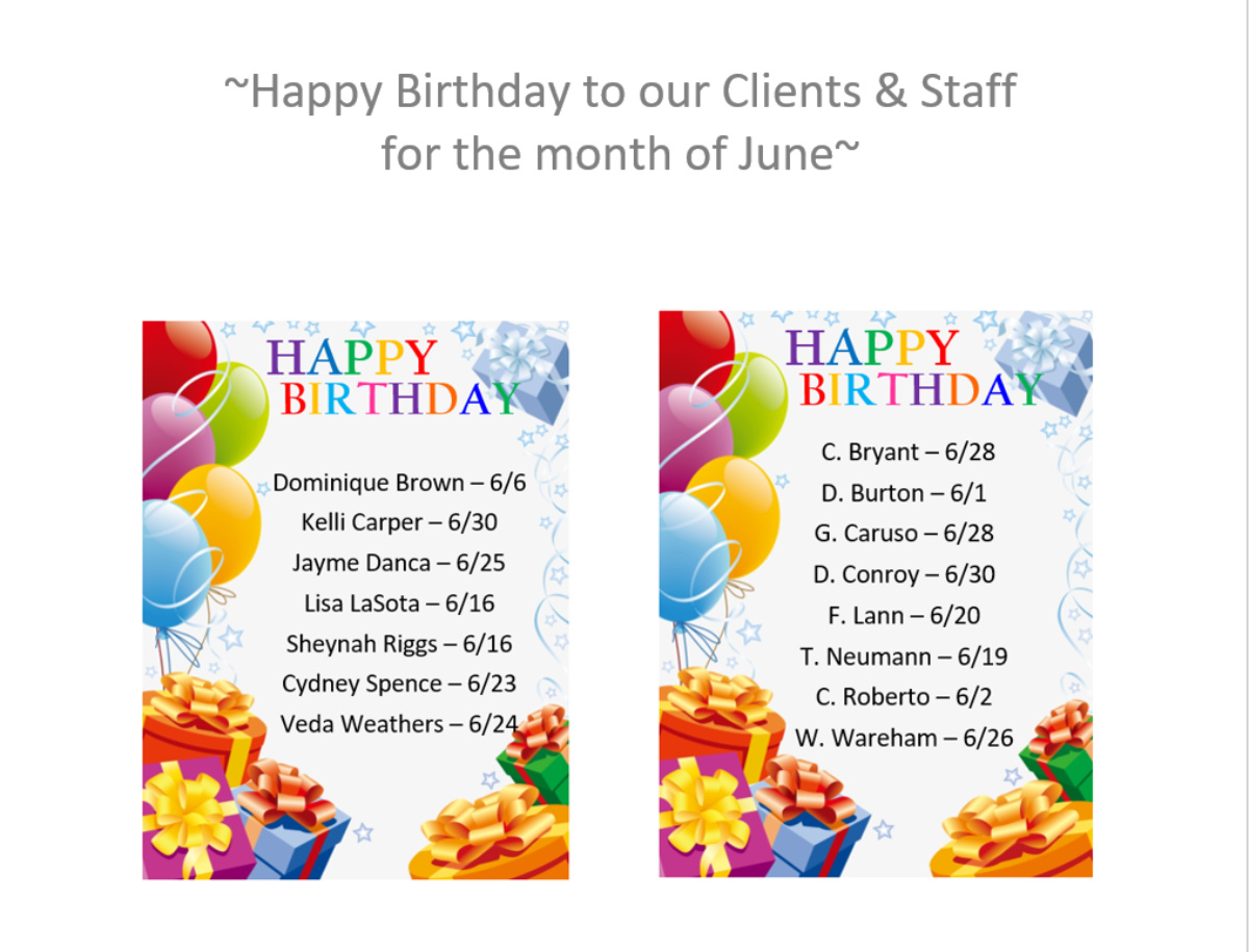 Home Care in Pittsburgh PA: Birthday's